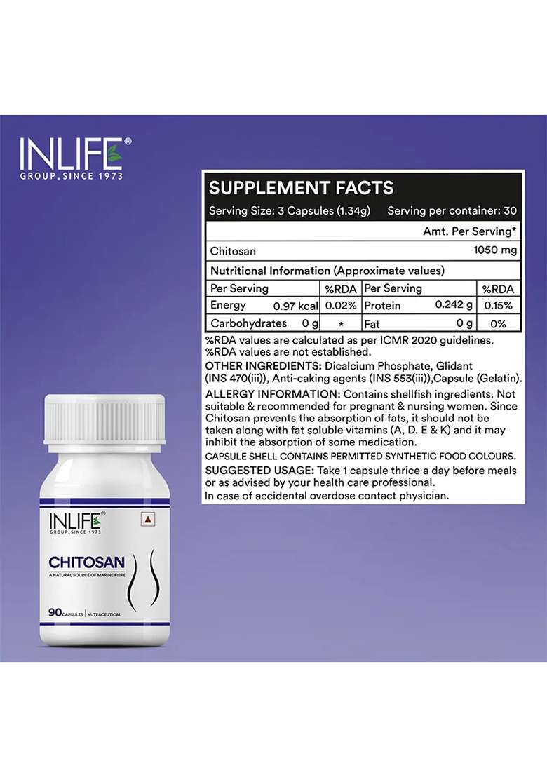 Inlife Chitosan Capsules - Indya