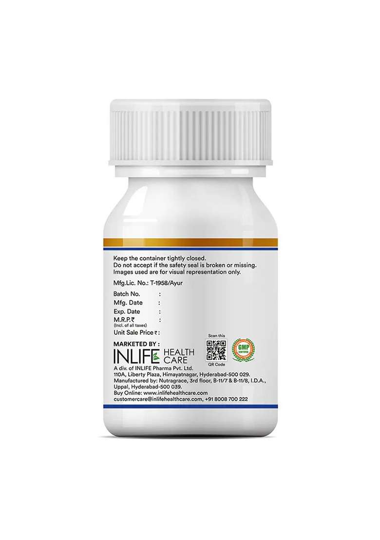 Inlife Coconut Oil Supplement | 500Mg | Veg. Capsules - Indya