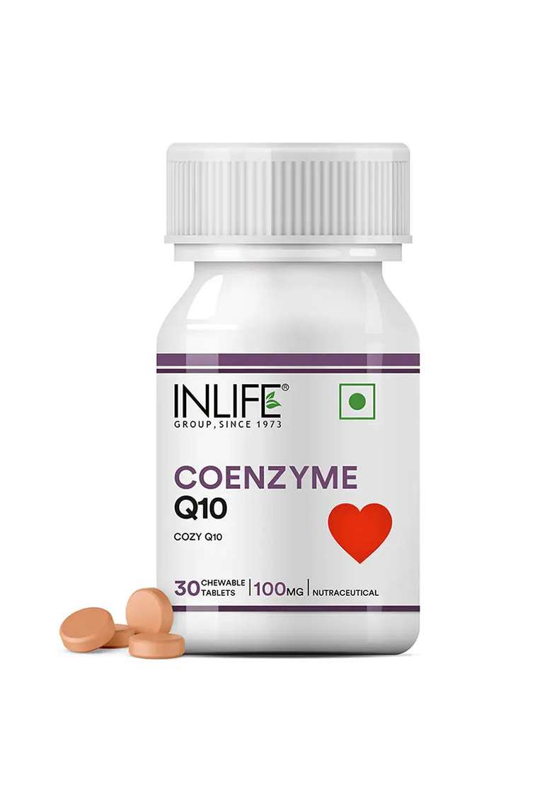 Inlife Coenzyme Q10 (Coq10) 100 Mg | Ubiquinone Chewable Tablets - Indya