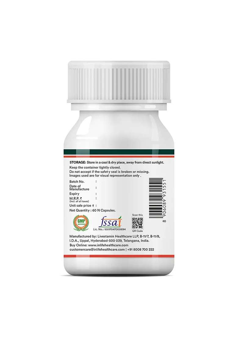 Inlife Coenzyme Q10 Supplement (Coq10) With Bioperine | 200Mg | Veg. Capsules - Indya
