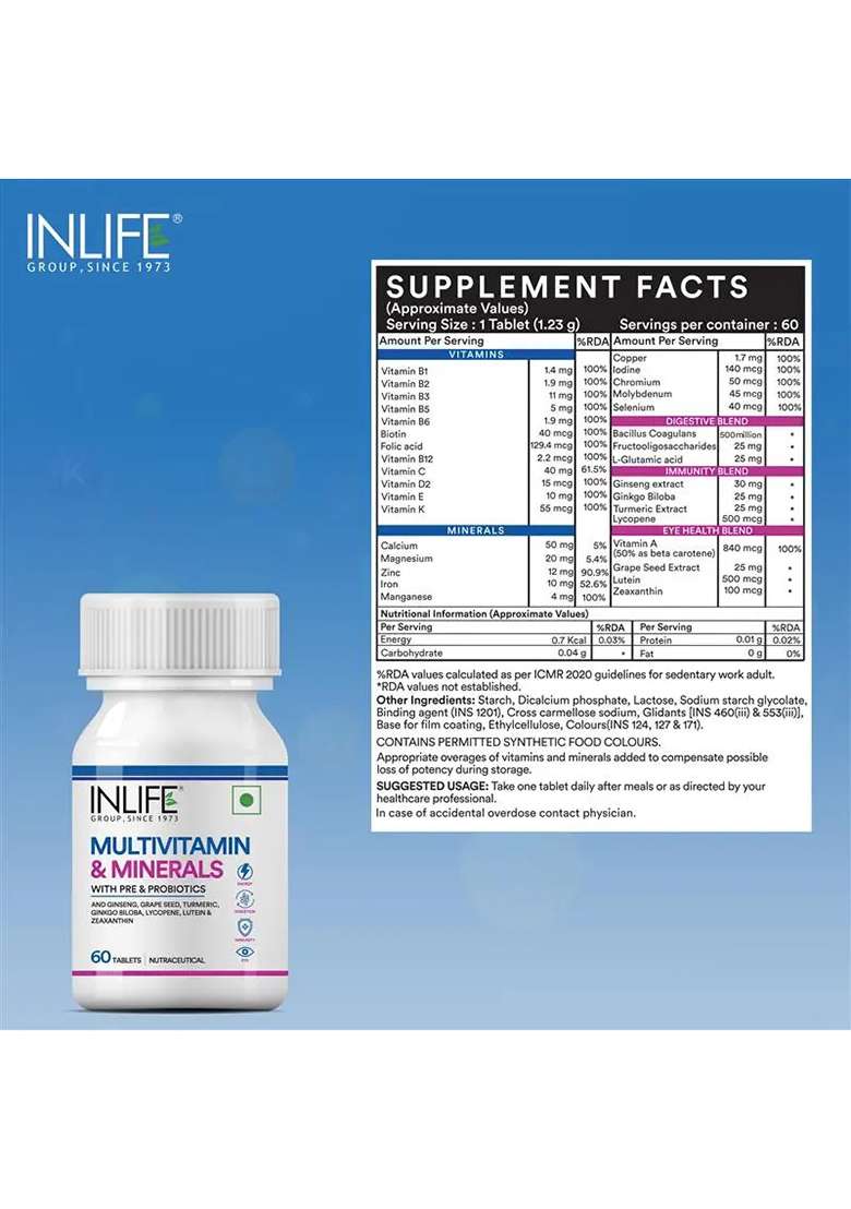 Inlife Daily Nutrient Essential Combo - Indya