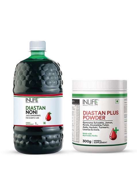 Inlife Diastan Powder + Diastan Noni Juice Combo Pack