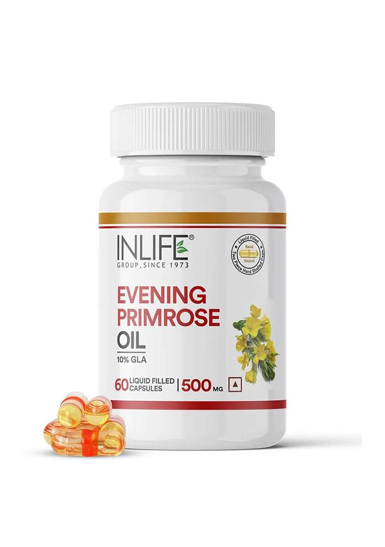 Inlife Evening Primrose Oil Supplement, 500Mg Capsules - Indya