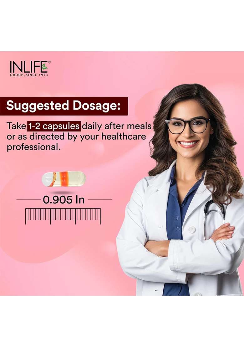 Inlife Evening Primrose Oil Supplement, 500Mg Capsules - Indya