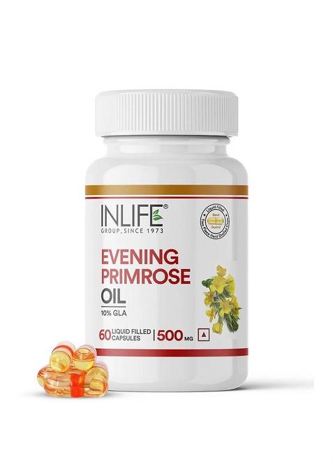 Inlife Evening Primrose Oil Supplement, 500Mg Capsules