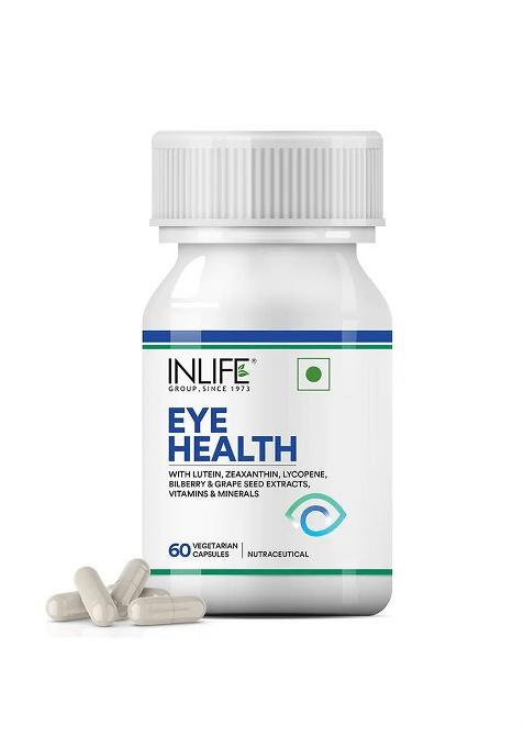 Inlife Eye Health Supplement With Bilberry, Zeaxanthin | Veg. Capsules