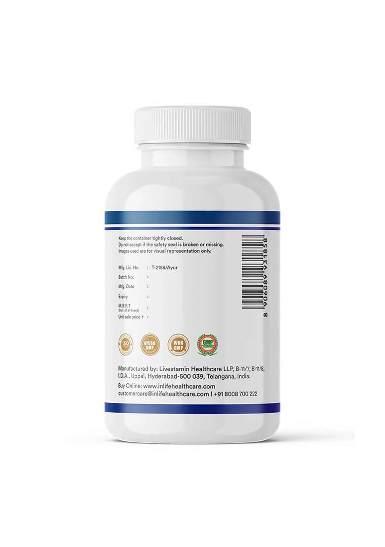 Inlife Fish Oil Capsules Omega 3 Supplement | 1000Mg Softgels - Indya