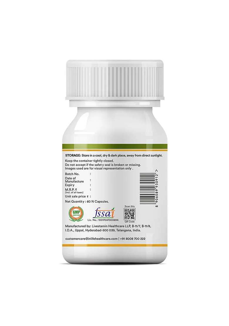 Inlife Ginkgo Biloba Supplement, 120Mg | Veg. Capsules - Indya