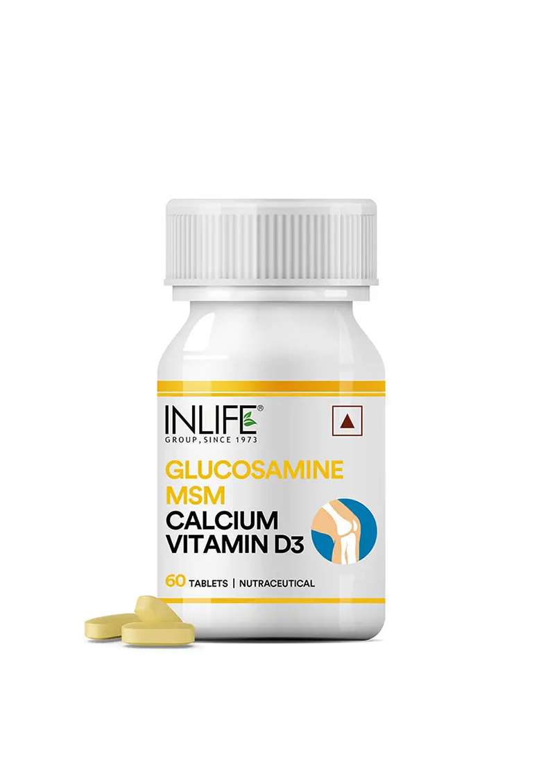 Inlife Glucosamine Msm Calcium Vitamin D3 Supplement | Tablets - Indya