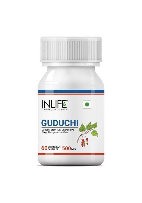 Inlife Guduchi (Giloy) Stem Extract Supplement | 500Mg | Veg. Capsules