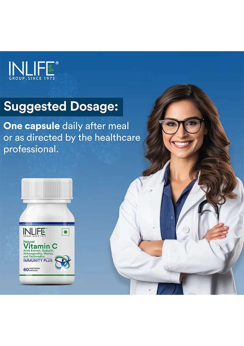 Inlife Immunity Plus Supplement, 500Mg | Veg. Capsules - Indya
