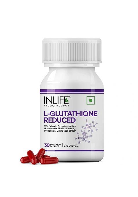 Inlife L-Glutathione Reduced Supplement | Veg. Capsules