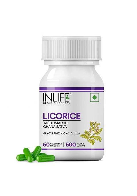 Inlife Licorice Root Supplement | Veg. Capsules