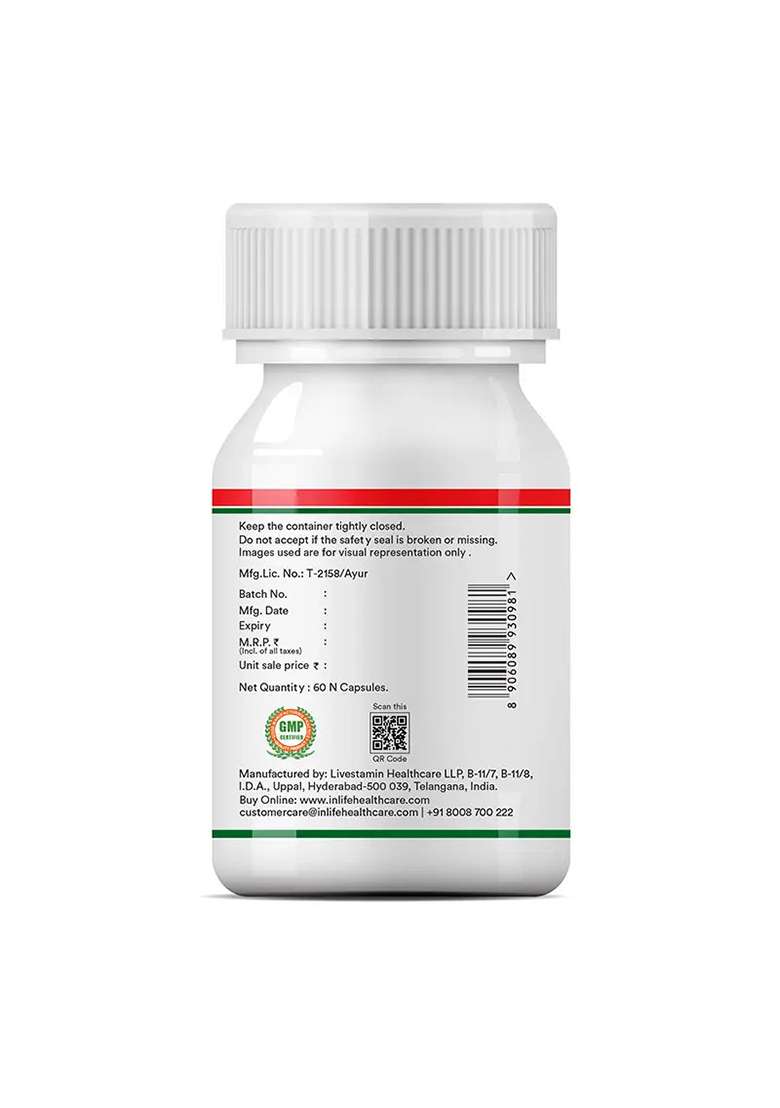 Inlife Liver Support Supplement | Veg. Capsules - Indya