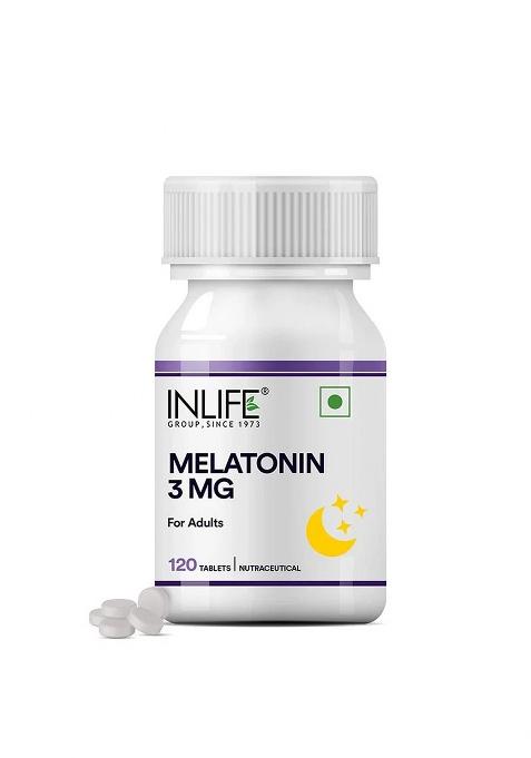 Inlife Melatonin 3Mg Tablets For Men & Women| Natural Sleep Aid | Vegetarian Tablets