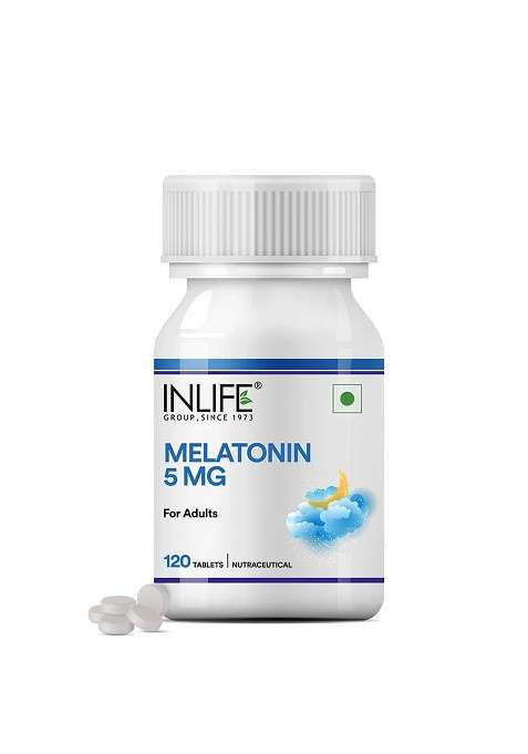 Inlife Melatonin 5Mg Tablets Supplement For Adults | Sleep And Relaxation | Vegetarian Tablets