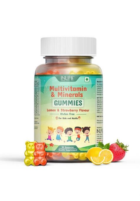 Inlife Multivitamin & Minerals Gummies | Lemon & Strawberry Flavor