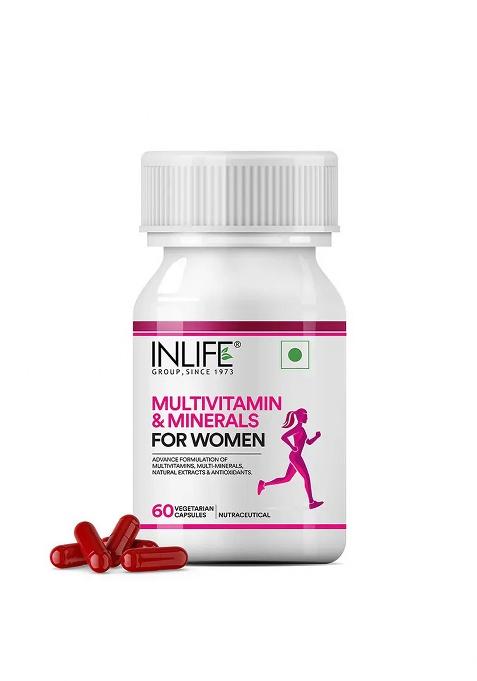 Inlife Multivitamin & Minerals Supplement For Women| Veg. Capsules