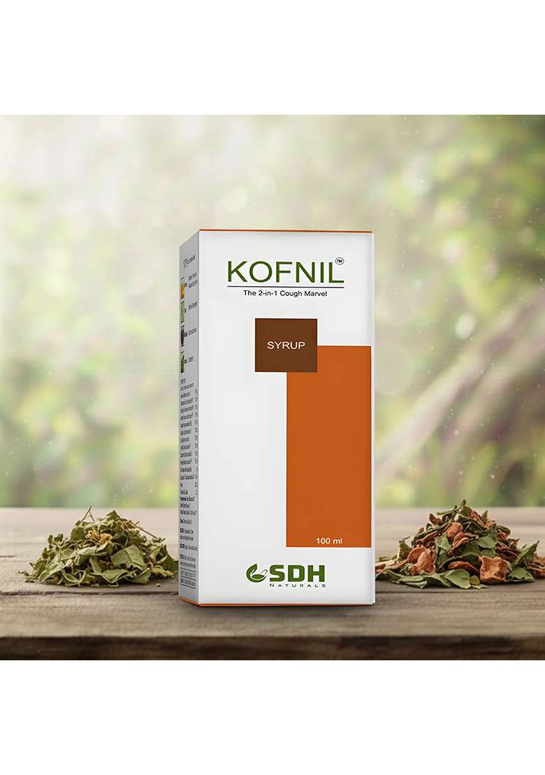 Sdhstore Kofnil Syrup | Ayurvedic Herbal Cough Formula | With Vasaka, Yashtimadhu, Bharangi & Kantkari - Indya