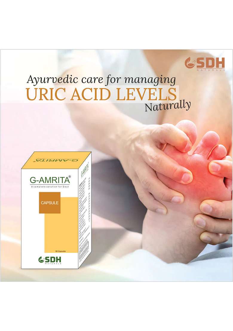 Sdhstore G Amrita Capsule Helps In Gout,Joint Pain Relief By Healthy Uric Acid Level,Helps Reduce Swelling&Pain,Natural Supplement For Joint Care , - Indya