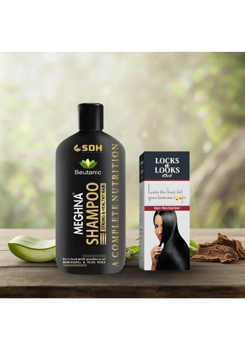 Sdhstore Meghna Shampoo + Locks N Looks Hair Oil