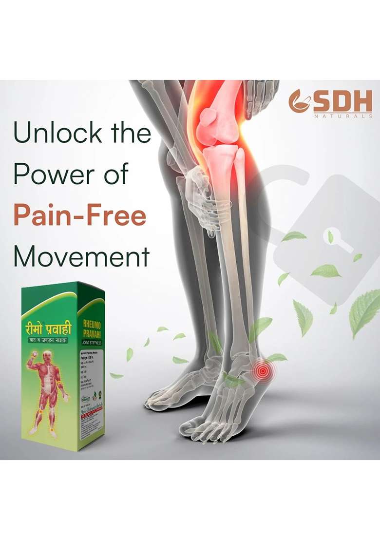 Sdhstore Rheumo Pravahi – Ayurvedic Joint & Muscle Support | Helps Relieve Stiffness, Muscle Soreness & Joint Discomfort | Enriched With Rasna, Erand, Shunthi & Nirgundi - Indya