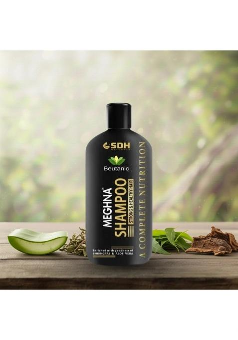 Sdhstore Meghna Shampoo – Ayurvedic Hair Care With Aloe Vera, Bhringraj, Neem & Lodhra | Nourishes Scalp, Supports Hair Strength & Shine