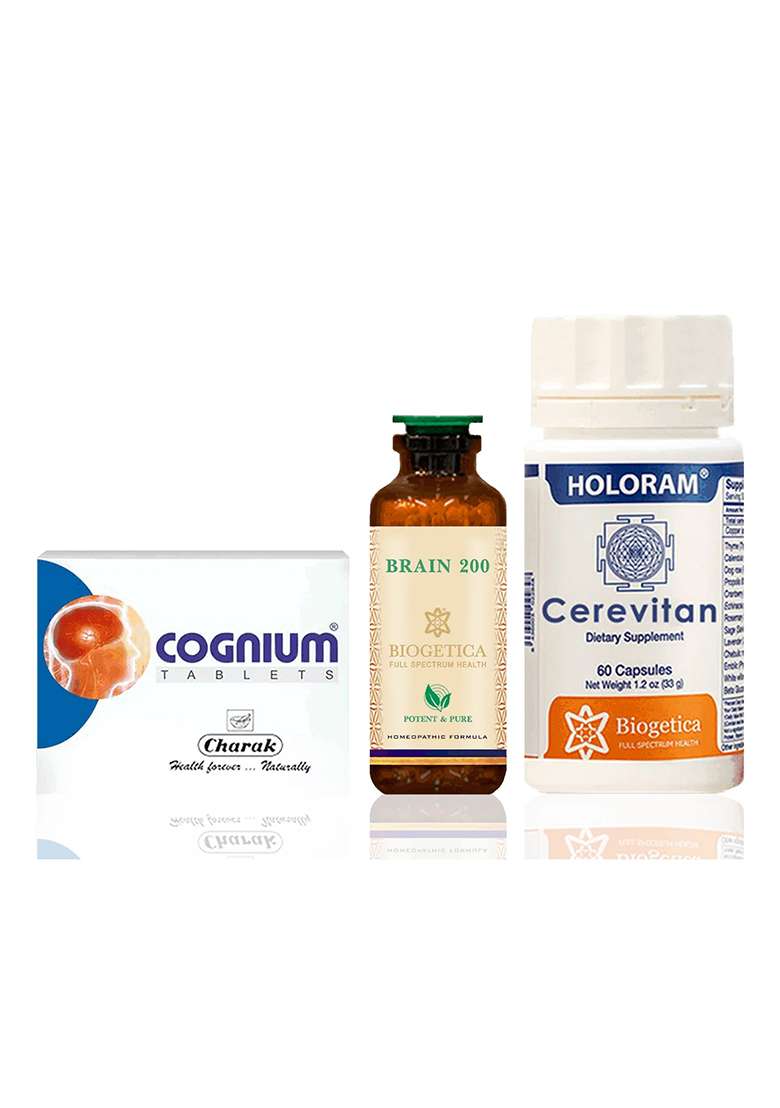 Biogetica 4 Month Supply Freedom Cns Support Kit With Br 200 Bacopa And Cerevitan Formula - Indya