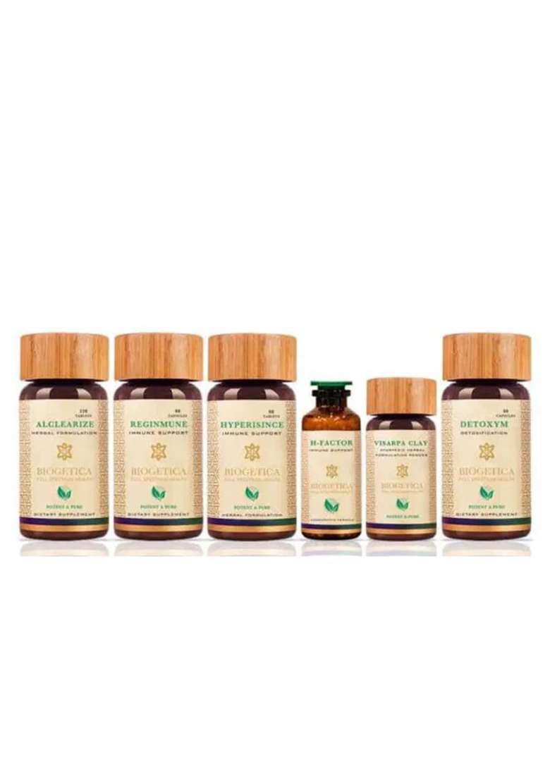 Biogetica Salvation Kit With Hypericum Mysorense, Alclearize And Homeopathic H Factor - Indya
