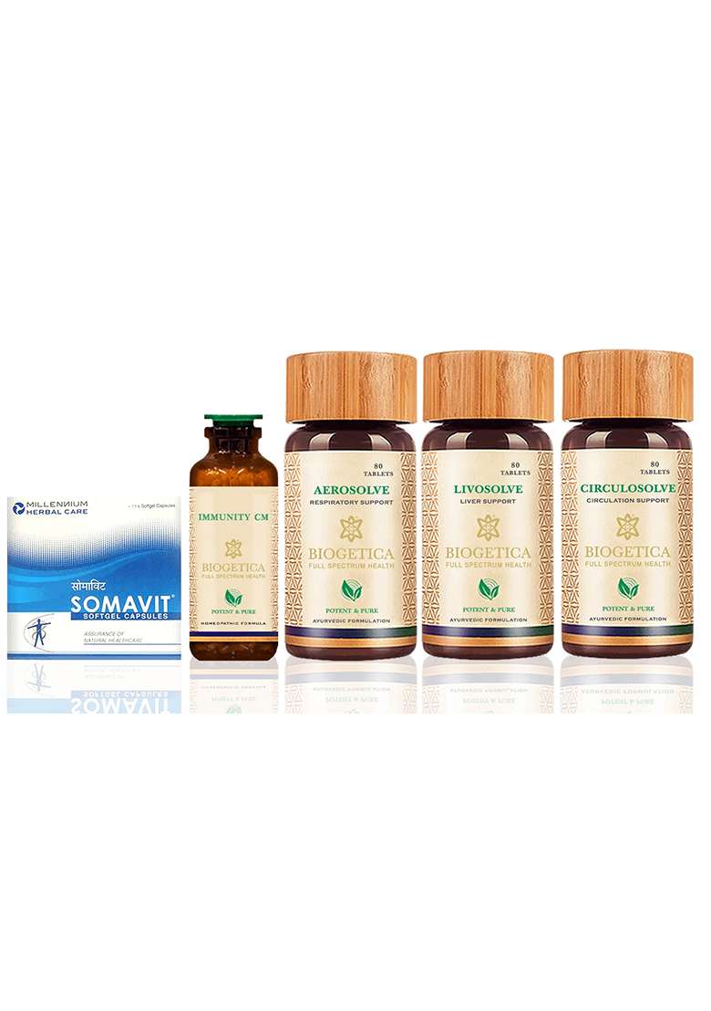 Biogetica Core Immunity Boost Kit With Lung Health And Circulation Balance Formula - Indya
