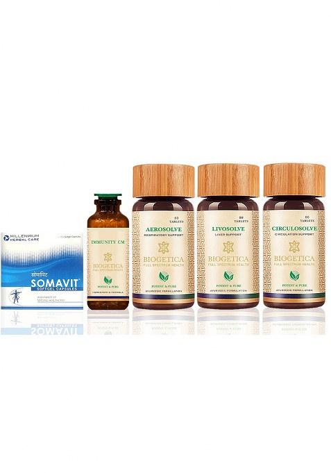 Biogetica Core Immunity Boost Kit With Lung Health And Circulation Balance Formula
