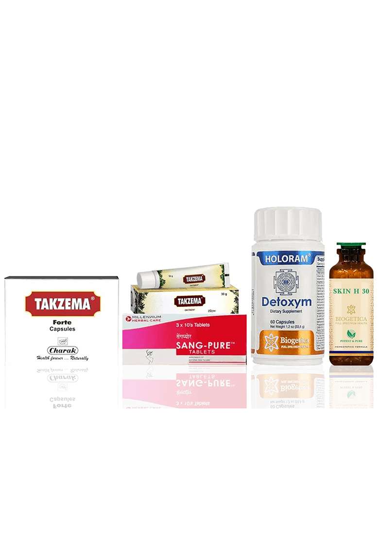 Biogetica Freedom Kit With Skin-H Dry Eczemease Formula- 40 Days - Indya