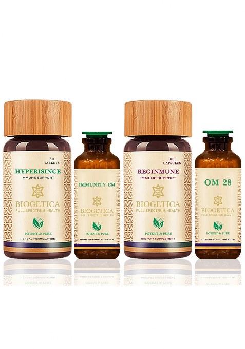 Biogetica Freedom Immune Support Kit With Om28 Immunity Cm, Ashwagandha, Reginmune And Tinospora – 40 Days