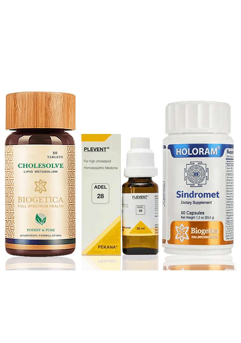 Biogetica Doctor Recommended 4 Month Supply Full Spectrum Circulatory Support Kit With Cholesolve Formula - Indya