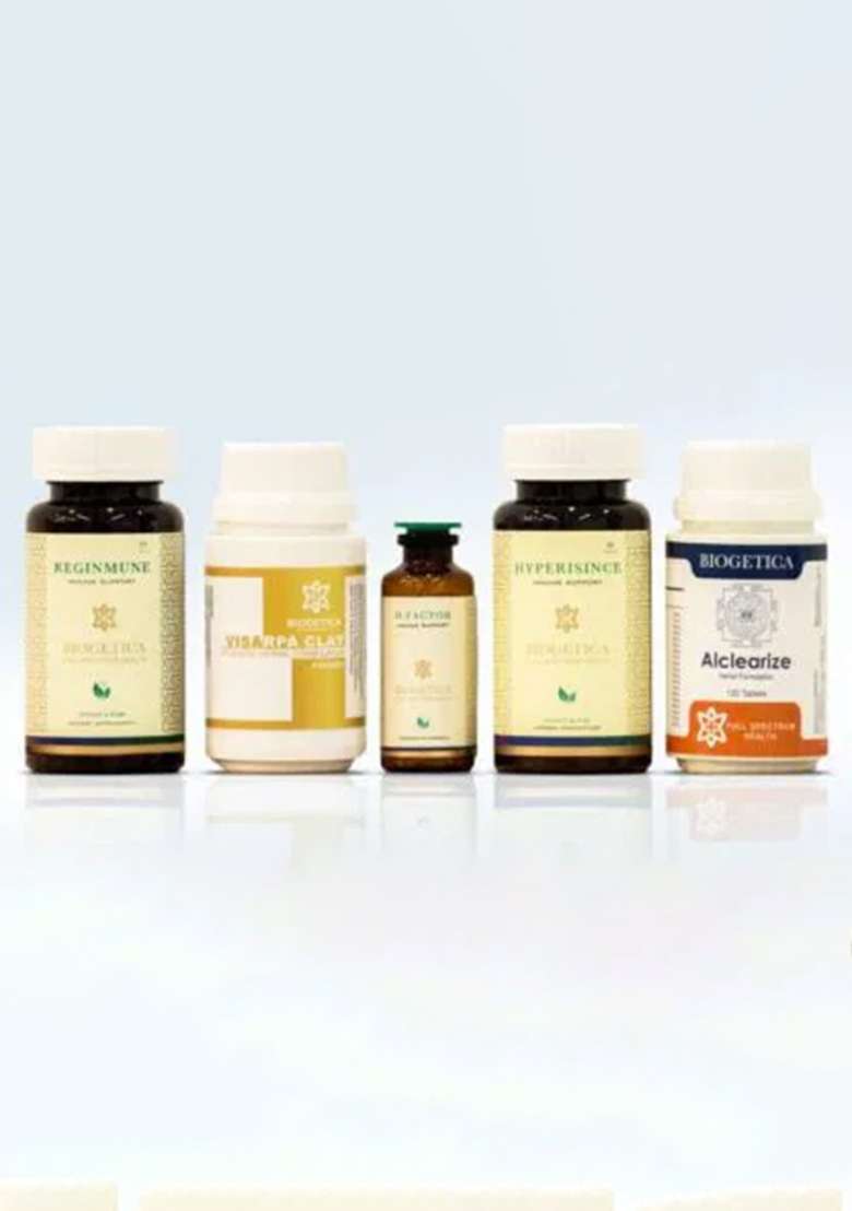 Biogetica Doctor Recommended 6 Month Supply Salvation Kit With Hypericum Mysorense, Alclearize And Homeopathic H Factor - Indya