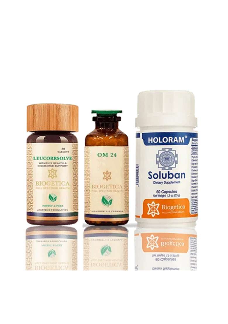 Biogetica Freedom Kit With Om 24 Formula And Leucorrsolve Tablets – 40 Days - Indya