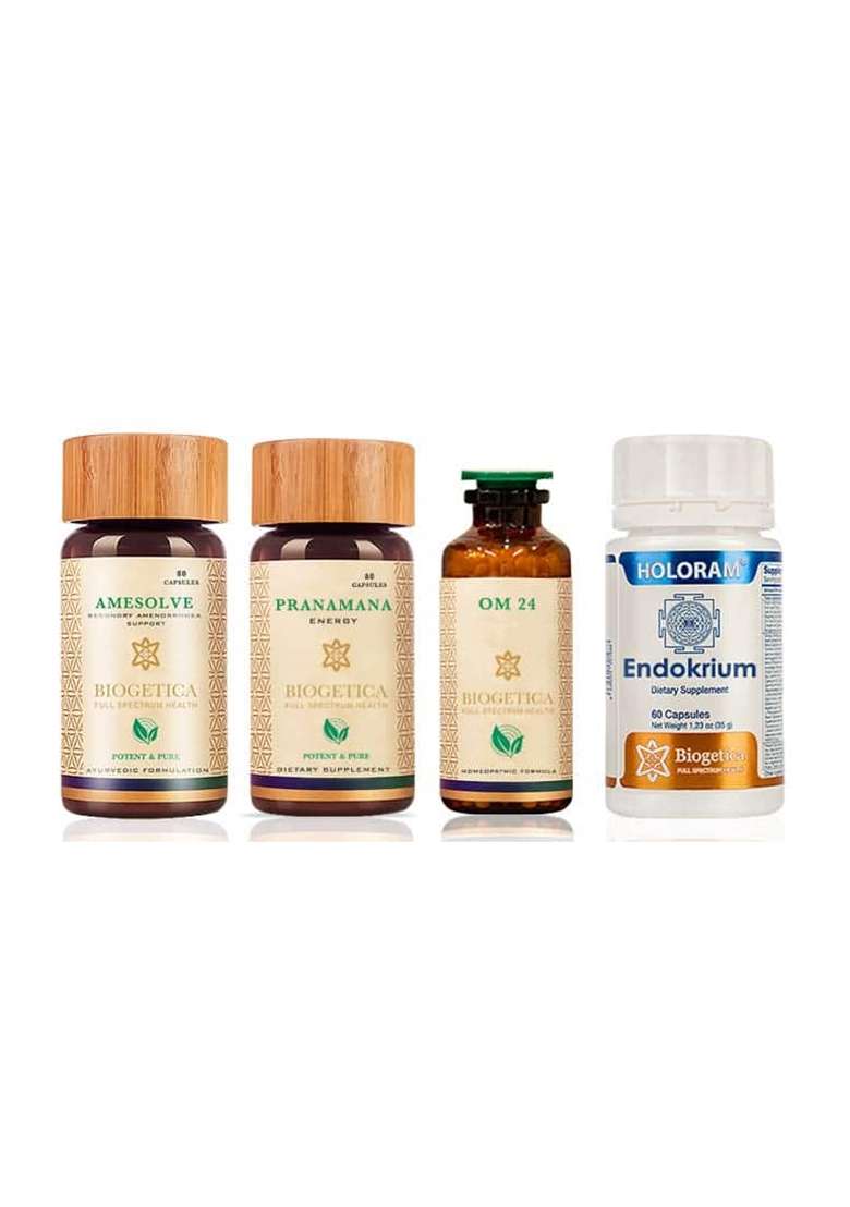 Biogetica Deliverance Kit With Om 24 Female Genital Formula – 40 Days - Indya