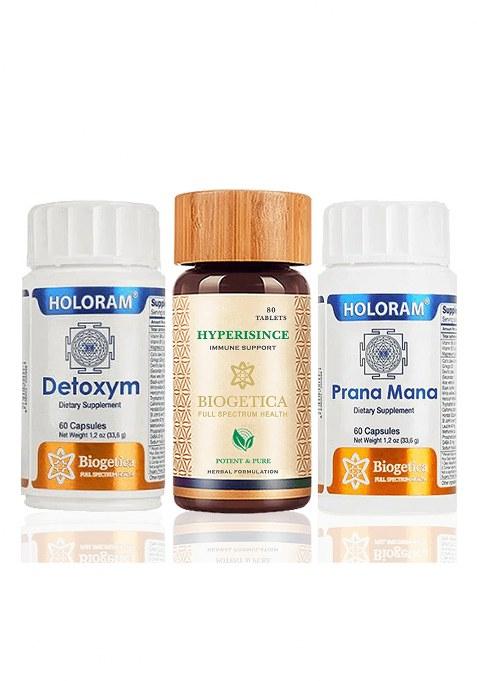 Biogetica Hyperisince, Detoxym, Prana Mana Kit-80 Days Supply