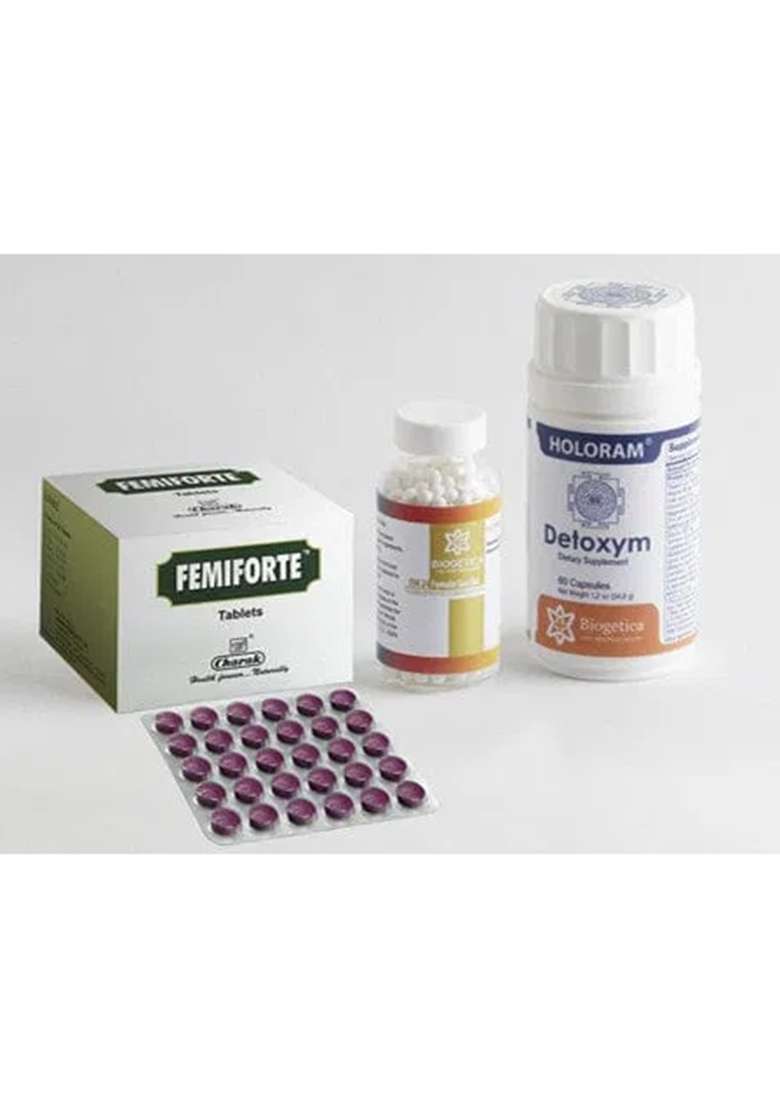 Biogetica Doctor Recommended 4 Month Supply Freedom Kit With Om 24 Formula And Leucorrsolve Tablets - Indya