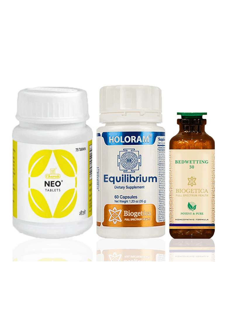 Biogetica Doctor Recommended 4 Month Supply Freedom Kit With Bed Wet 30 Formula - Indya