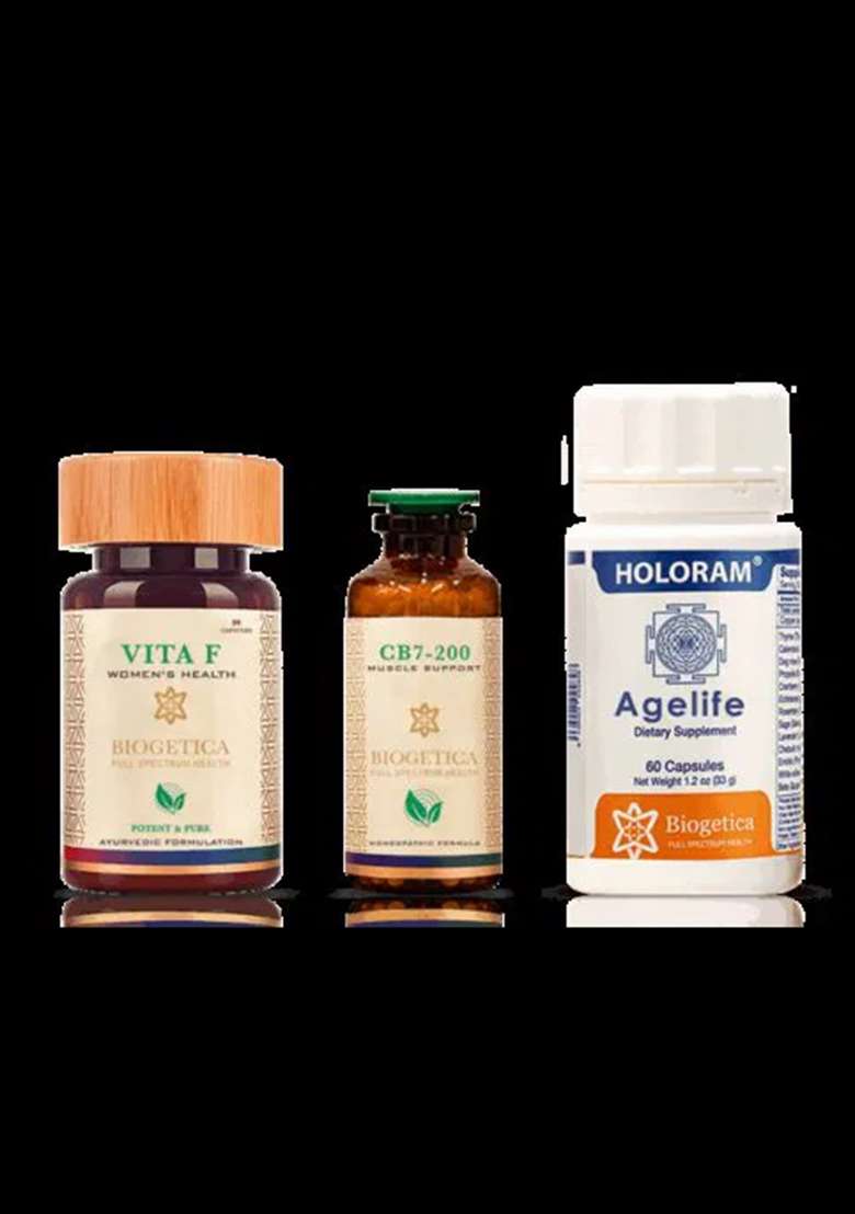 Biogetica 4 Month Supply Freedom Kit With Spiruliva Formula (For Women) - Indya
