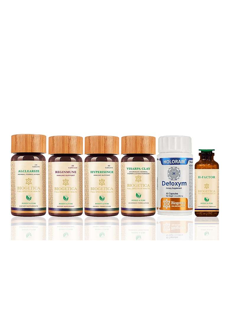 Biogetica 80 Day Supply Salvation Kit With Hypericum Mysorense, Alclearize And Homeopathic H Factor - Indya
