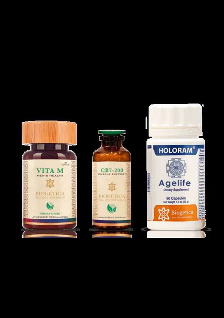 Biogetica Doctor Recommended 4 Month Supply Deliverance Kit With Agelife (For Men) - Indya