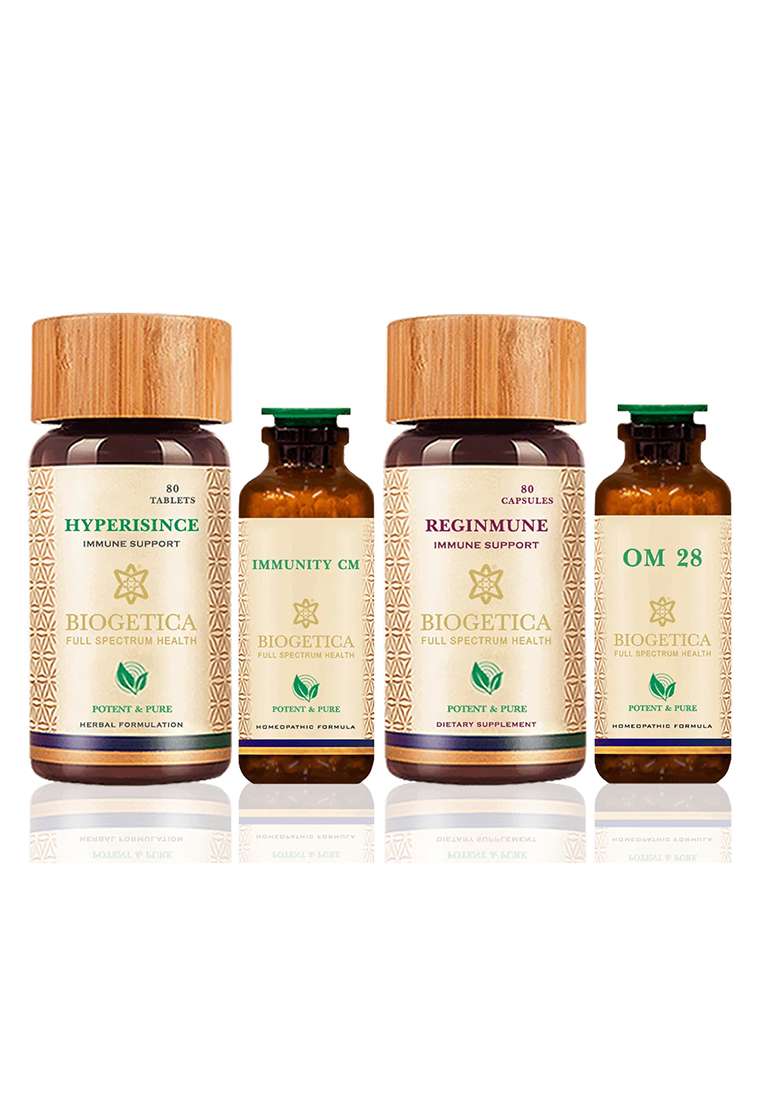 Biogetica Doctor Recommended 4 Month Supply Freedom Immune Support Kit With Om28 Immunity Cm, Ashwagandha And Tinospora - Indya