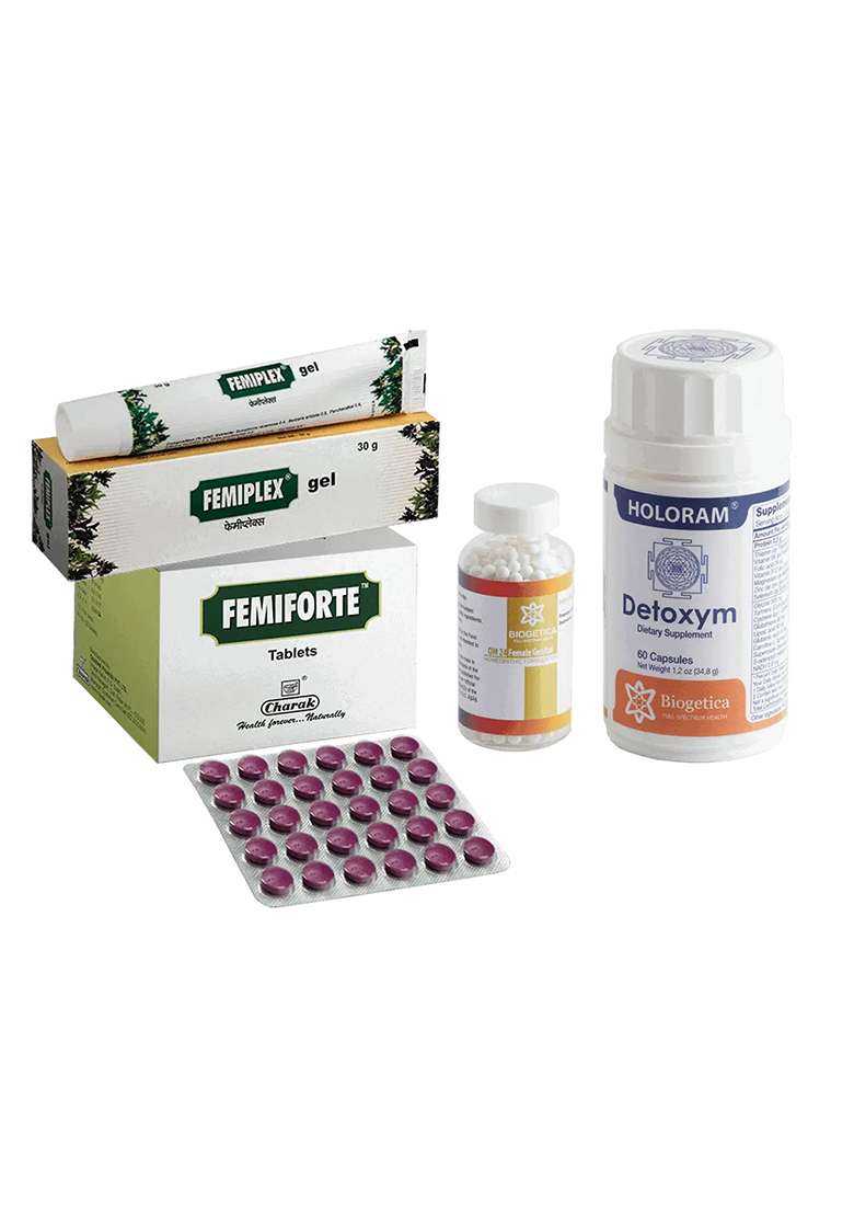 Biogetica Freedom Kit With Om 24 Formula And Leucorrsolve Tablets – 80 Days - Indya