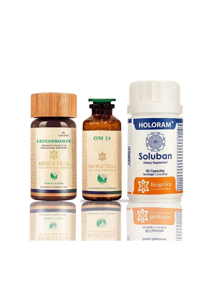 Biogetica Freedom Kit With Om 24 Formula And Leucorrsolve Tablets – 80 Days - Indya