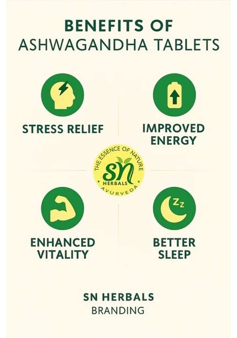Snherbals Ashwagandha Tablets Pack Of 3 - Indya