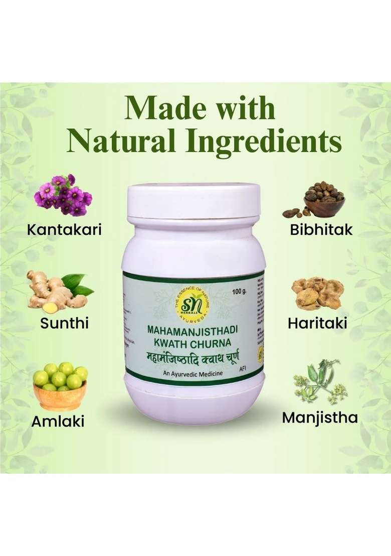 Snherbals Mahamanjisthadi Kwath Churna Pack Of 3 - Indya