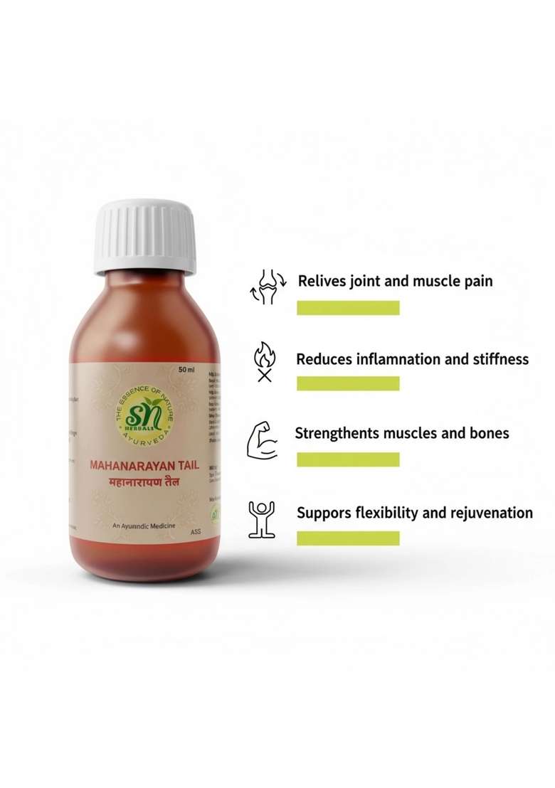Snherbals Mahanarayan Oil 50 Ml Pack Of 3 - Indya