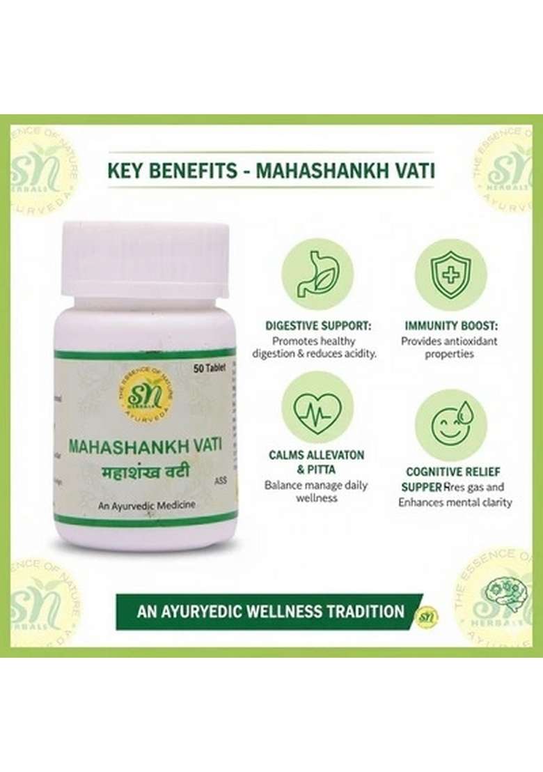 Snherbals Mahashankh Vati Pack Of 3 - Indya